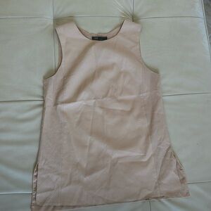 Vince leather top size 0